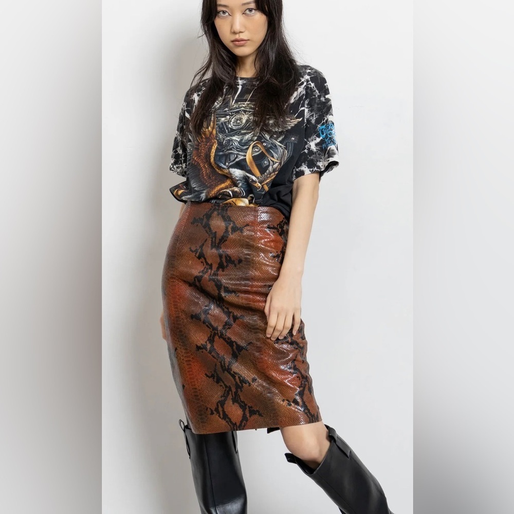 NWOT Daniel Couture Vintage Snake skirt